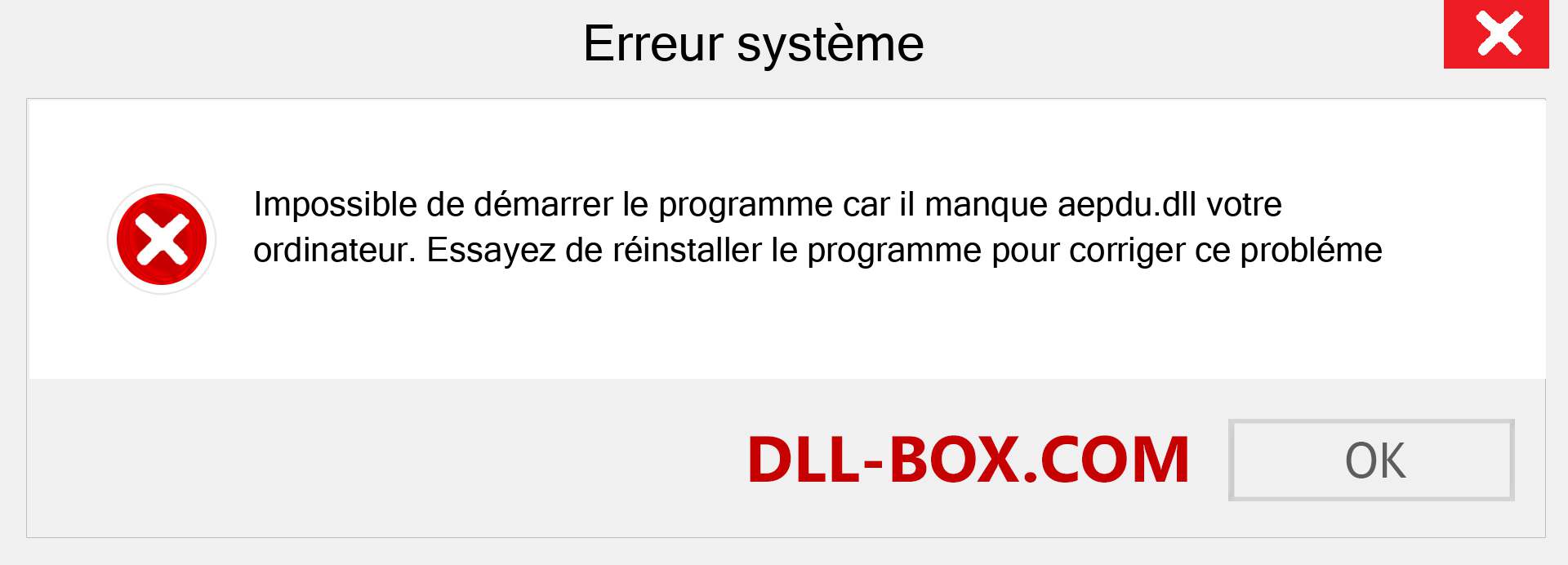 Le fichier aepdu.dll est manquant ?. Télécharger pour Windows 7, 8, 10 - Correction de l'erreur manquante aepdu dll sur Windows, photos, images